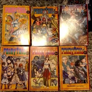 6 Fairy Tail Manga bundle. #9 #21 #30 #33 #34 #35
